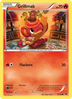 Pokémon-Karte Grillmak 015/099