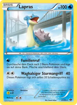 Pokémon-Karte Lapras 025/099