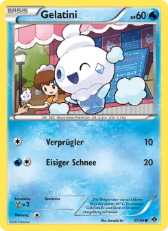 Pokémon-Karte Gelatini 031/099