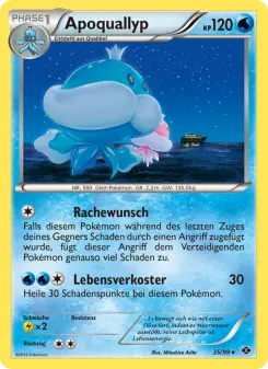 Pokémon-Karte Apoquallyp 035/099