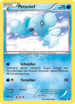 Pokémon-Karte Petznief 036/099