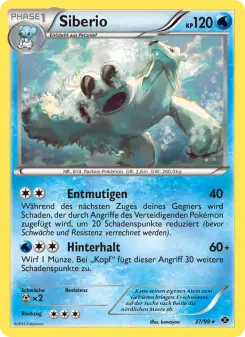 Pokémon-Karte Siberio 037/099