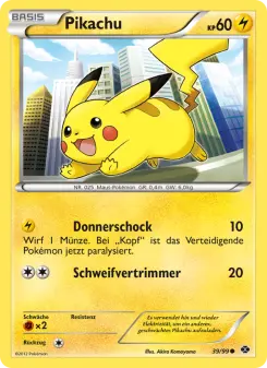 Pokémon-Karte Pikachu 039/099