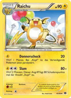 Pokémon-Karte Raichu 040/099