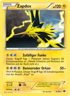 Pokémon-Karte Zapdos 041/099