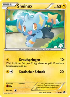 Pokémon-Karte Sheinux 042/099