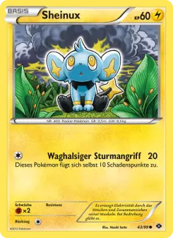 Pokémon-Karte Sheinux 043/099