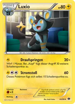 Pokémon-Karte Luxio 044/099