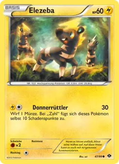 Pokémon-Karte Elezeba 047/099