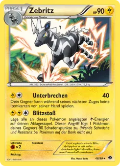 Pokémon-Karte Zebritz 048/099