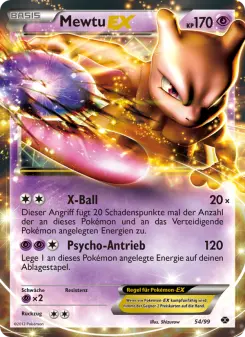 Pokémon-Karte Mewtu-EX 054/099