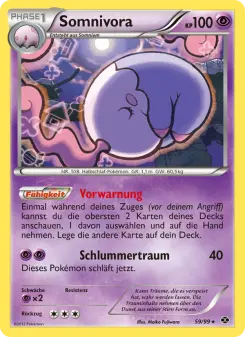 Pokémon-Karte Somnivora 059/099