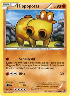 Pokémon-Karte Hippopotas 065/099