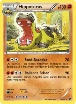 Pokémon-Karte Hippoterus 066/099