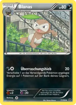 Pokémon-Karte Blanas 071/099