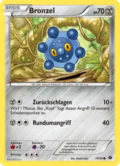 Pokémon-Karte Bronzel 075/099