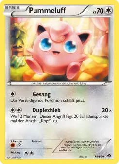 Pokémon-Karte Pummeluff 078/099