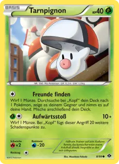 Pokémon-Karte Tarnpignon 008/099