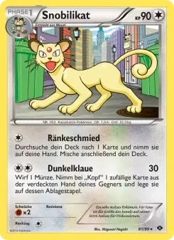 Pokémon-Karte Snobilikat 081/099