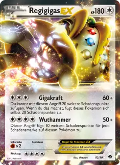 Pokémon-Karte Regigigas-EX 082/099