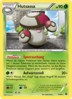 Pokémon-Karte Hutsassa 009/099