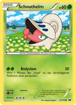 Pokémon-Karte Schnuthelm 010/108