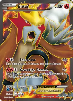 Pokémon-Karte Entei-EX 103/108