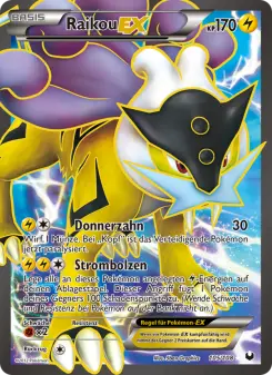 Pokémon-Karte Raikou-EX 105/108