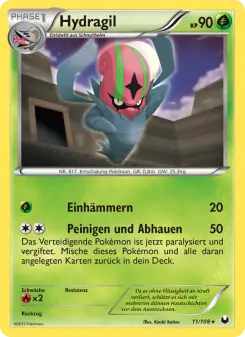 Pokémon-Karte Hydragil 011/108