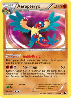 Pokémon-Karte Aeropteryx 110/108
