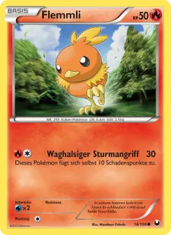 Pokémon-Karte Flemmli 014/108