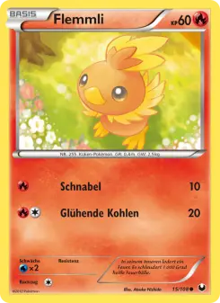 Pokémon-Karte Flemmli 015/108