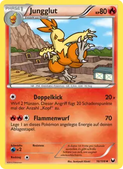 Pokémon-Karte Jungglut 016/108