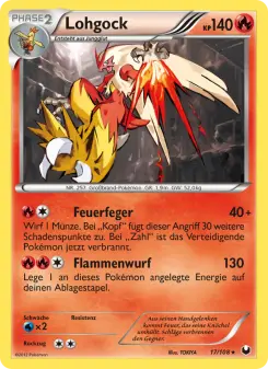 Pokémon-Karte Lohgock 017/108