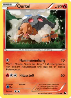 Pokémon-Karte Qurtel 018/108