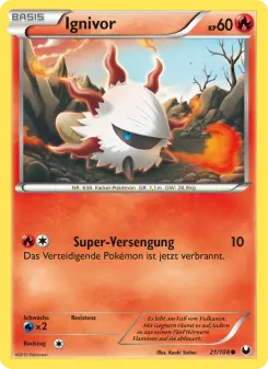 Pokémon-Karte Ignivor 021/108