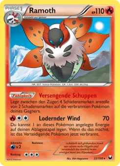 Pokémon-Karte Ramoth 022/108