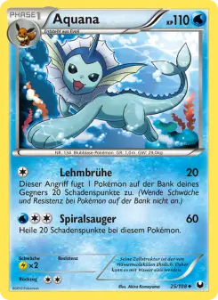 Pokémon-Karte Aquana 025/108