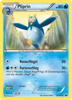 Pokémon-Karte Pliprin 028/108