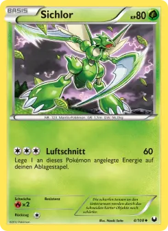 Pokémon-Karte Sichlor 004/108