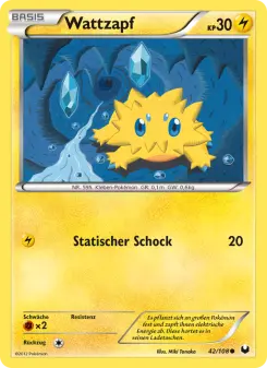Pokémon-Karte Wattzapf 042/108
