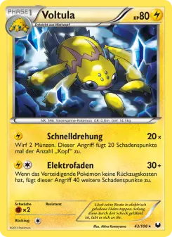 Pokémon-Karte Voltula 043/108