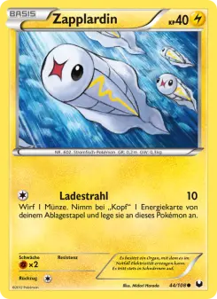 Pokémon-Karte Zapplardin 044/108