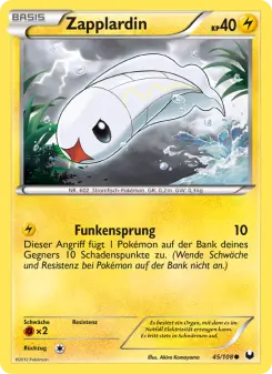 Pokémon-Karte Zapplardin 045/108