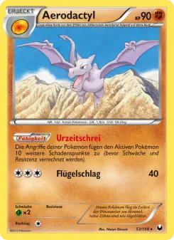 Pokémon-Karte Aerodactyl 053/108