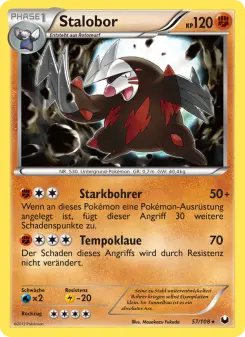 Pokémon-Karte Stalobor 057/108