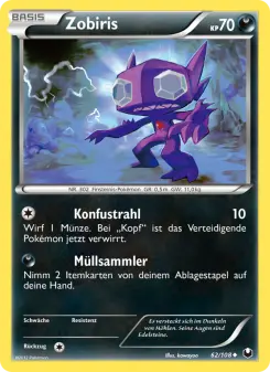 Pokémon-Karte Zobiris 062/108