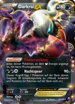 Pokémon-Karte Darkrai-EX 063/108