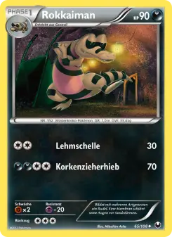 Pokémon-Karte Rokkaiman 065/108
