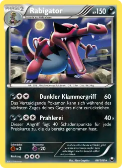 Pokémon-Karte Rabigator 066/108